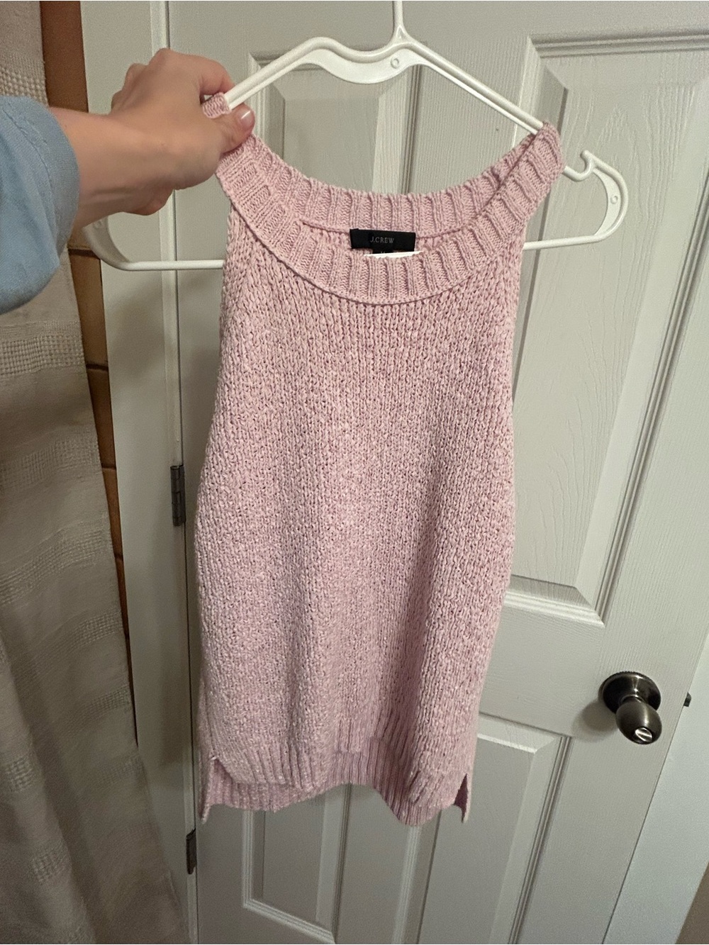 J. Crew Pale Pink Sleeveless Knit Tank